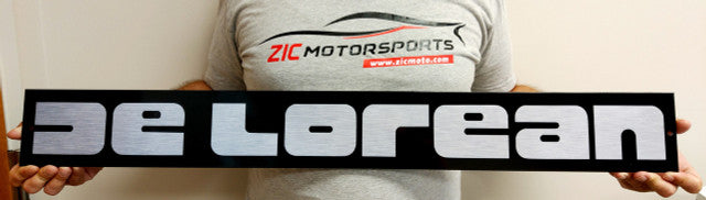 DMC DeLorean Steel Sign