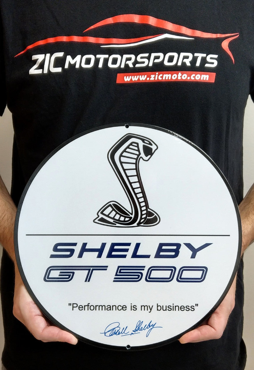 Shelby GT500 Carroll Shelby Signature Steel Sign