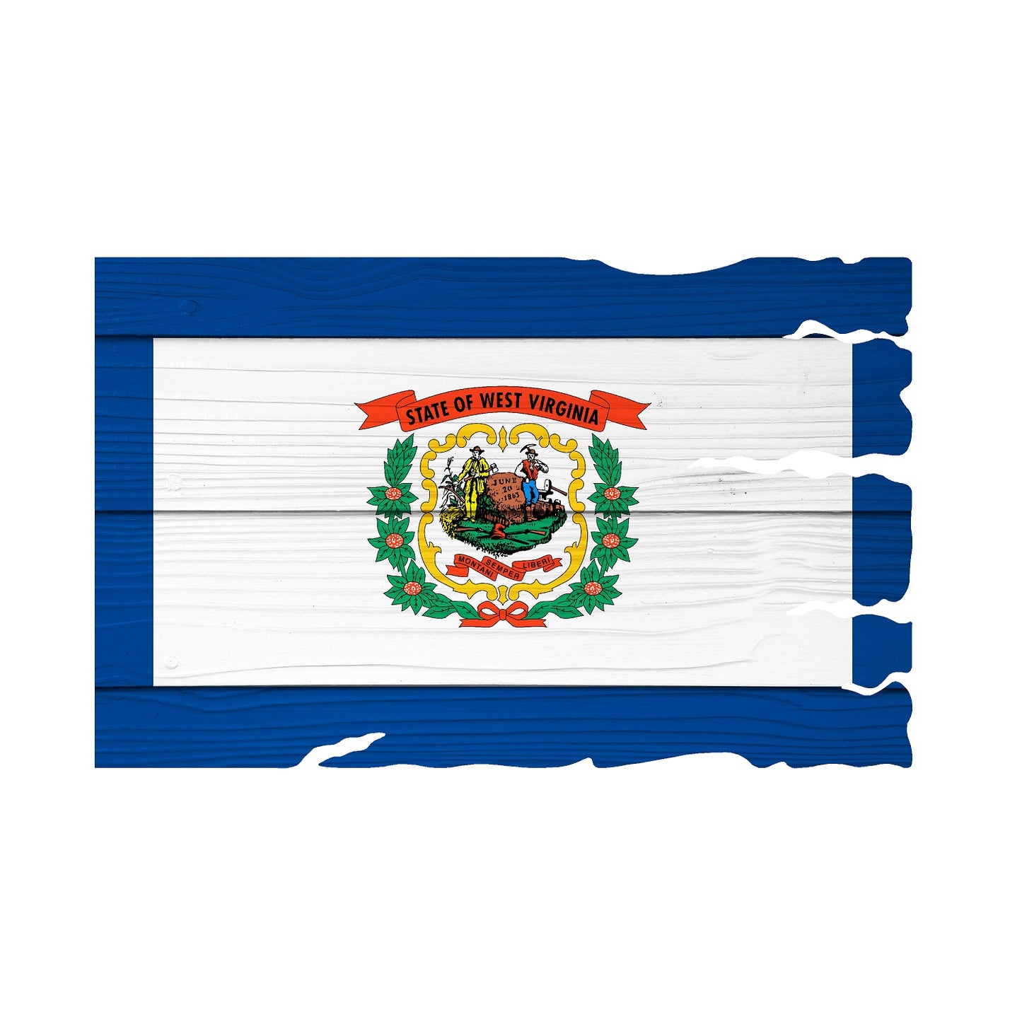 STEEL WEST VIRGINIA FLAG